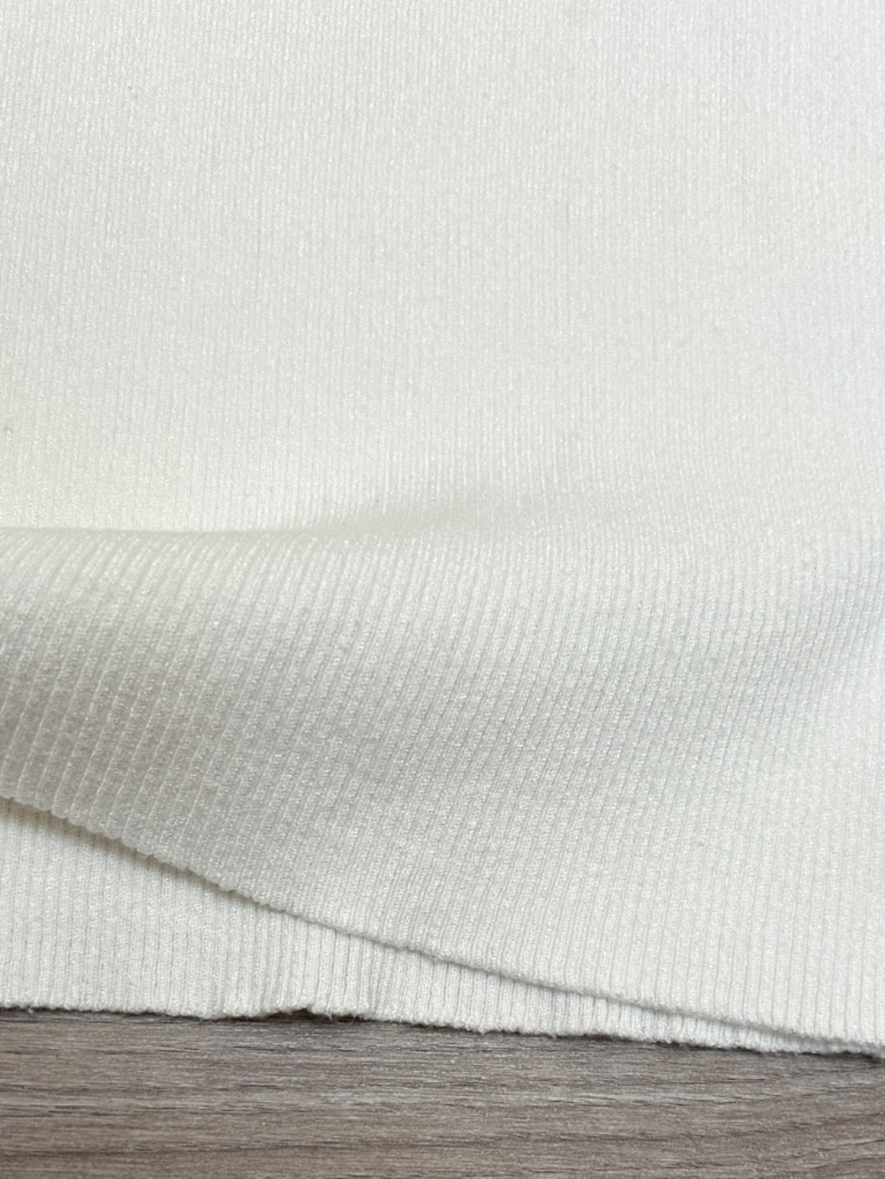 V-Neck Ruffle-Sleeve Ribbed Knit Top - Picture 4 of 6